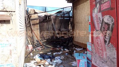 بالصور.. السيطرة على حريق بجوار محطة مترو فيصل