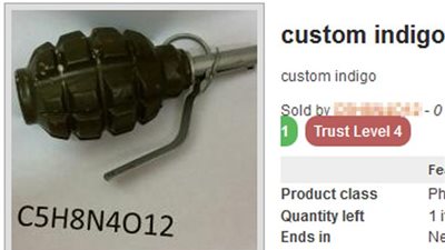 بالصور.. مواقع إلكترونية سرية لبيع قنابل خارقة للدروع