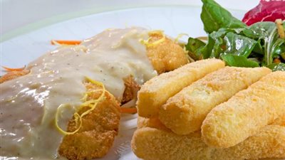 طريقة إعداد «إسكالوب الدجاج بالثوم البودر»