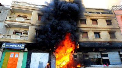 الإخوان يشعلون النيران بمحال الأقباط بالمنيا