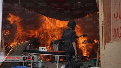 مقتل نقيب فى الأمن المركزى برصاص الإخوان فى رابعة العدوية