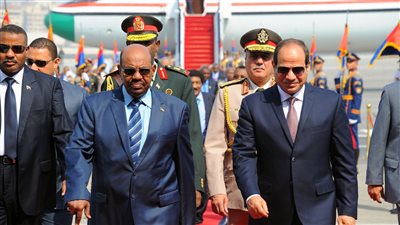 السيسي والبشير يجددان العلاقات المصرية السودانية.. مصر تؤكد دعم ومساندة جهود الحفاظ على استقرار السودان وتحقيق السلام والأمن.. إشادة بنتائج اجتماعات اللجنة العليا المشتركة.. وتوقيع 15 اتفاقية تعاون