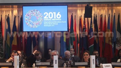 وزيرة التعاون تلقي كلمة أفريقيا في اجتماع مع رئيس البنك الدولي