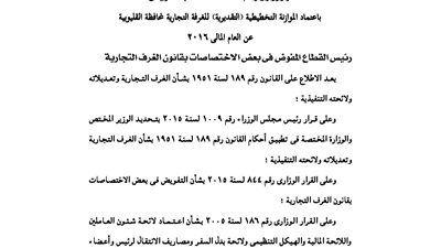 الرقابة المالية تشطب تسجيل صندوق تأمين العاملين بأندوراما شبين