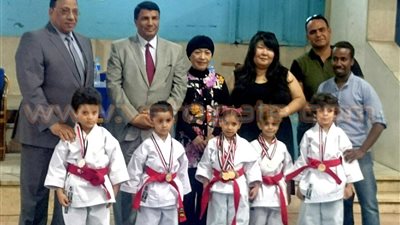 بالصور.. براعم الكاراتيه بالزمالك يحصد 13 ميدالية ذهبية ببطولة الجيزة