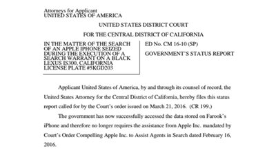 السلطات الأمريكية تتمكن من اختراق آيفون 5c دون مساعدة آبل