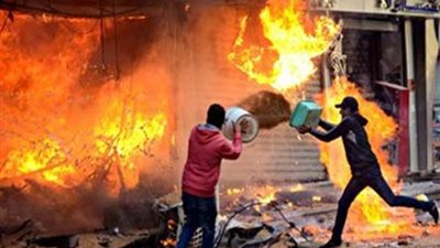 السيطرة على حريق هائل بشبرا الخيمة