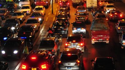 شلل مروري أعلى الطريق الدائري