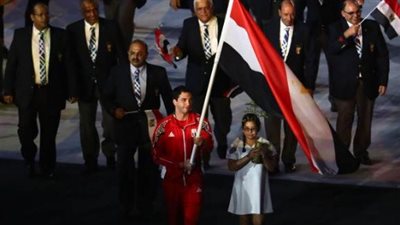 بالفيديو.. أحمد الأحمر يقود البعثة المصرية في عرض «ريو 2016»