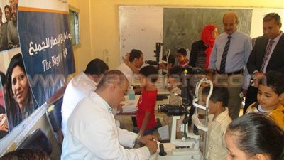 انطلاق القوافل الطبية للعيون للكشف على تلاميذ سوهاج