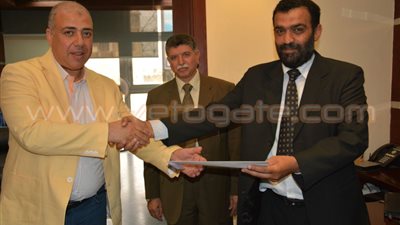 بالصور.. تكريم فريق سباحة الشركة المصرية لإدارة المترو