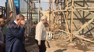 رئيس الزمالك ومحافظ الجيزة يتفقدان منشآت النادي