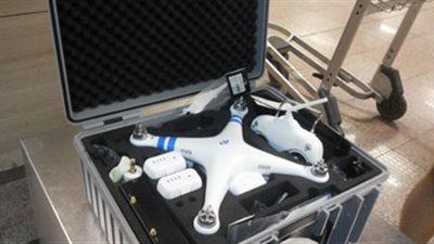 ضبط طائرة تجسس بحوزة «كويتي» بمطار القاهرة