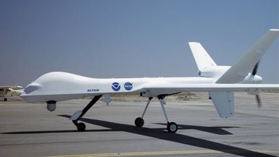 هبوط طائرة بدون طيار بمركز شباب السعيدية بالإسماعيلية