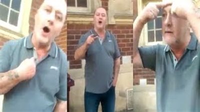 بالفيديو.. بريطاني عنصري يصف فتاتين محجبتين بـ«الصراصير»