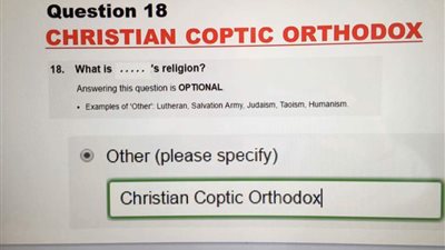 مصري بأستراليا يناشد الأقباط سرعة تسجيل انتمائهم الديني