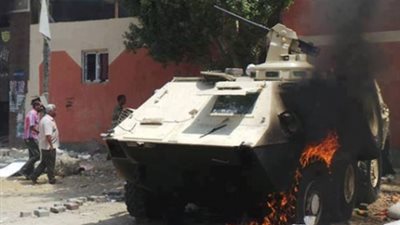 استهداف مدرعة بالشيخ زويد بعبوة ناسفة دون إصابات