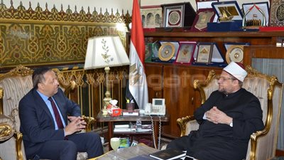وزير الأوقاف يستقبل سفير مصر الجديد بألبانيا
