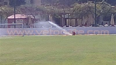 بالصور.. «يول» يطلب رش ملعب «التتش» قبل مران الأهلي