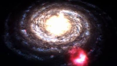 سحابة ضخمة من الغاز تندفع نحو مجرة درب التبانة