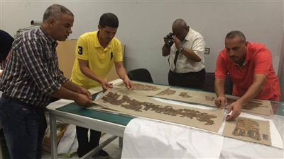 بالصور.. وصول 418 قطعة أثرية للمتحف الكبير