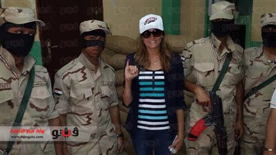 بالصور.. بشرى تدلى بصوتها وتحث المواطنين على المشاركة بكثافة