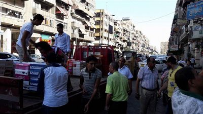 بالصور.. نقل سوق الأحذية من شارع النصر ببورسعيد