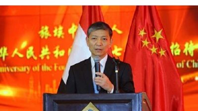 السفير الصيني لدي مصر يرحب بإعلان القاهرة بشأن ليبيا ويدعم دور الجامعة العربية