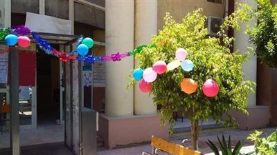 لجان الجيزة تستقبل طلاب الثانوية العامة بالبالونات  | صور