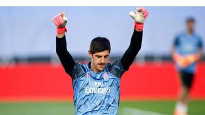 كورتوا يواصل التألق مع ريال مدريد ويحقق رقماً مميزاً