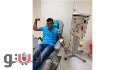 توافد متعافين  للتبرع بالبلازما لمصابي فيروس كورونا بالغربية | صور