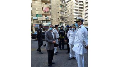 محافظ الإسكندرية يتفقد حريق مستشفى البدراوي