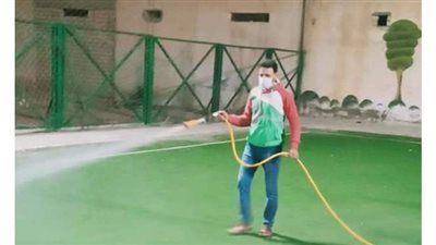 تعقيم مراكز الشباب استعدادا لعودة النشاط الرياضي بالبحيرة