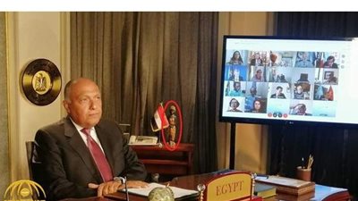 الآثار تكشف حقيقة التمثال الذي ظهر  جوار وزير الخارجية أثناء كلمته في مجلس الآمن | فيديو