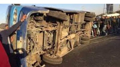 النيابة تطلب التقرير المرورى  فى حادث تصادم 4 سيارات بالمقطم