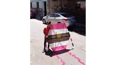 مهرجان طائرات ورقية تحمل علم مصر وصور السيسي ومنسي بالإسكندرية | صور