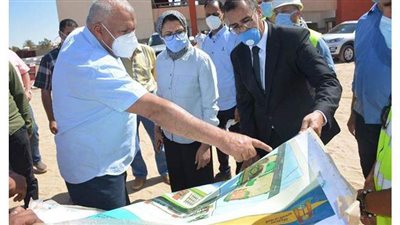 محافظ الوادى الجديد يتفقد مشروع إنشاء المدرسة اليابانية
