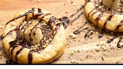 طريقة عمل باف باسترى بالشيكولاتة والموز