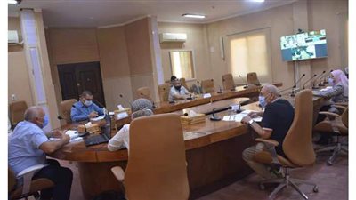 محافظ الوادي الجديد يلتقي رؤساء المراكز عبر الفيديو كونفرانس