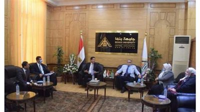 جامعة بنها تستقبل وفدا من الهيئة العربية للتصنيع