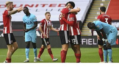 شيفيلد يونايتد يفوز على توتنهام 1/3 في الدوري الإنجليزي