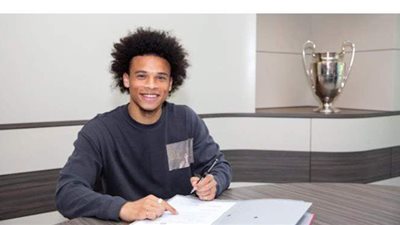 تسريب صور توقيع ليروي ساني لبايرن ميونخ