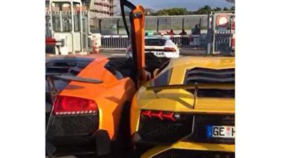 حادث جديد لسيارتي لامبورجيني SV