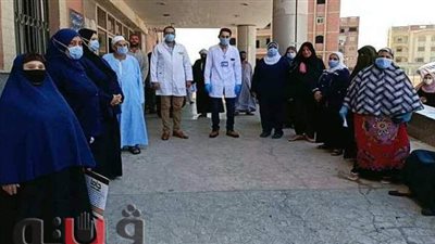 تعافي 13 مصابًا بكورونا وخروجهم من عزل مستشفى الواسطى ببني سويف