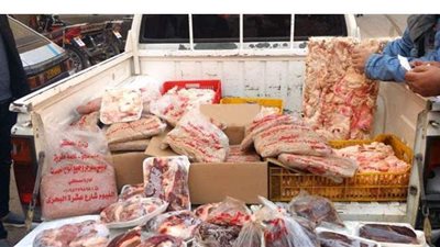 ضبط 5 أطنان أغذية فاسدة ولحوم مذبوحة خارج السلخانة بالدقهلية