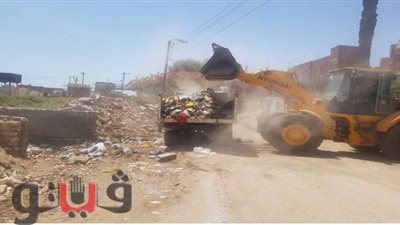 رئيس مدينة القنطرة شرق يتابع ردم المياه الجوفية بعدد من المناطق | صور