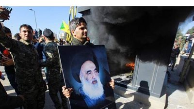 تظاهرات في بغداد بسبب كاريكاتير نشرته صحيفة سعودية