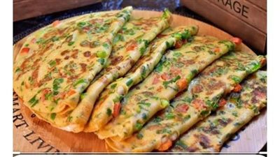 طريقة عمل كريب الخضار بالكوسة والجزر