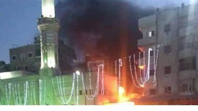 التحقيق في واقعة حريق مسجد بالصف