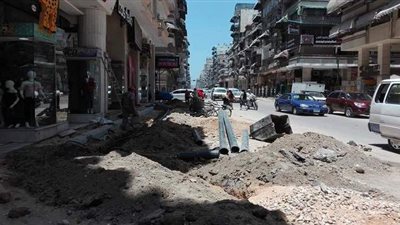 ​الغضبان: استمرار تطوير محور الثلاثيني الرئيسي ببورسعيد | صور